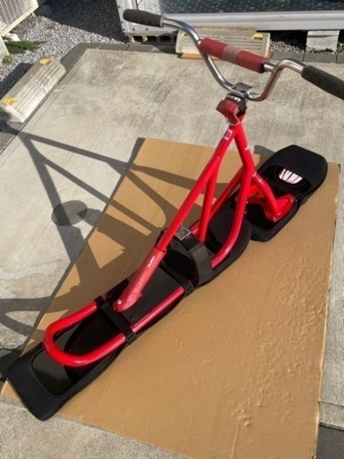 SUNN SNOW SCOOT スノースクート レッド×ブラック  ソールカーバー付き中古
