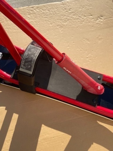 SUNN SNOW SCOOT スノースクート レッド×ブラック  ソールカーバー付き中古