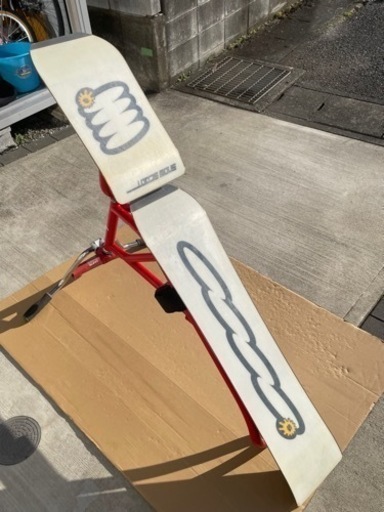 SUNN SNOW SCOOT スノースクート レッド×ブラック  ソールカーバー付き中古