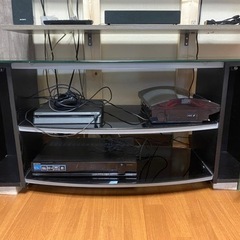 ガラス天板テレビ台