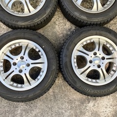 18年製165/65R14ブリヂストンVRX2スタッドレス+アルミ4本セット！パッソ、ルーミー、タンク、トール、デリカD2等 