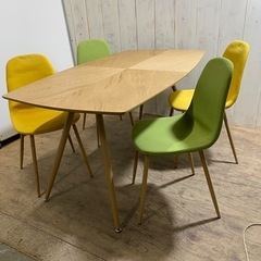 12/18 終 奥田4人用 ダイニングセット ダイニングテーブル×1 チェア×4