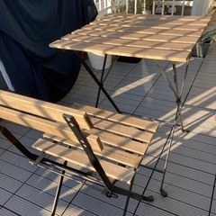 ガーデンチェア、テーブルセット　IKEA
