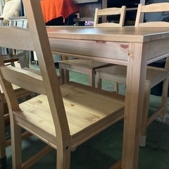 ● IKEA、ダイニングテーブルセット、ヨックモック、JOKKMOKK