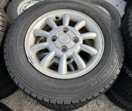 ⛄145/80R13❄️軽自動車に！DSX！DUNLOP製アルミホイール付 ...
