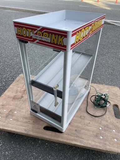 ☆中古品 全自動CANウォーマー HW-36 ㈱ヨシキン 横230ｘ奥380ｘ高495ｍｍ 前後開閉タイプ 保温 コーヒー動作問題なし 厨房 ☆