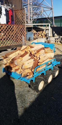 値下げ　運搬車　６輪　希少　薪運び　実働　長野県南箕輪村