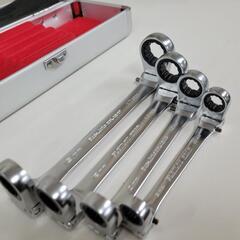 Pro-Auto ダブルフレックスロックギアレンチ4本組セット 中古 