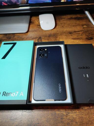 新品同様！OPPO Reno7a 128GB スターリーブラック SIMフリー