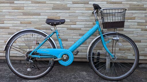 中古自転車 6段変速 24インチ （LEDオートライト） 軽整備済み 安い 防犯登録 町田市 麻生区 神奈川 040ky