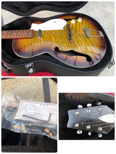 【中古品です】エレキギター　ハードケース付き　管理No:022 中古品です】エレキギター ハードケース付き 管理No:022