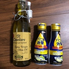 (お話中)高級健康オイル 3点 オリーブオイル アマニ油
