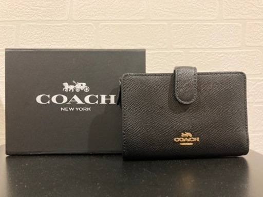 COACH 二つ折り財布 ブラック