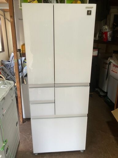 ☆中古￥68,000！【会員価格￥68,000】SHARP　474㍑6ドア冷蔵庫　家電　2017年製　SJ-GT47D--W型　幅69cmｘ奥行70cmｘ高さ176cm　【BL059】
