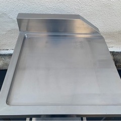 業務用 ソイルド 作業台 スライド台付き 食洗機 幅620×奥行650×高さ810〜910 厨房機材 厨房機器 店舗用品 調理台 直接引き取り可 大阪発