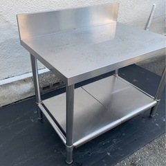 業務用 コンロ台 作業台 調理台 850×600×630+150 厨房機材 飲食店 キッチン 用品 店舗 居酒屋 飲食店 ガス台 バックガード付き 大阪