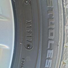 日産 ノート E12 純正ホイール+185/65R15 2017年製 ダンロップ スタッドレスタイヤ ウインターマックス01 WM01 バリ溝 4本セット

