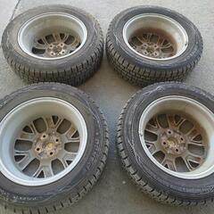 日産 ノート E12 純正ホイール+185/65R15 2017年製 ダンロップ スタッドレスタイヤ ウインターマックス01 WM01 バリ溝 4本セット

