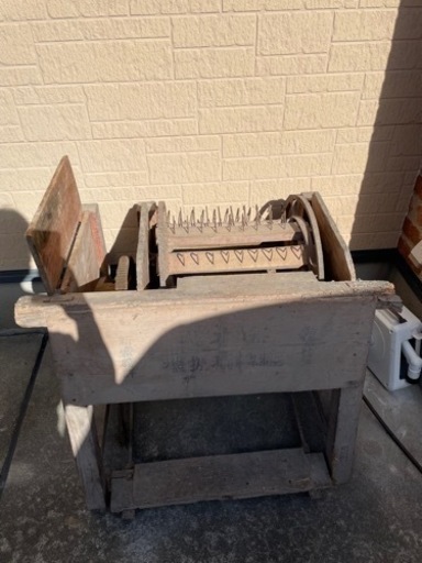 足踏み式脱穀機 農機具 古民具 ジャンク Yahoo!オークション -「脱穀機