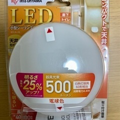 新品 IRIS OHYAMA 小型シーリングライト電球色