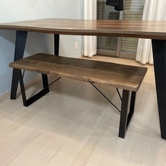 取引予定者決定しました。ダイニングテーブル　ベンチ椅子　セット