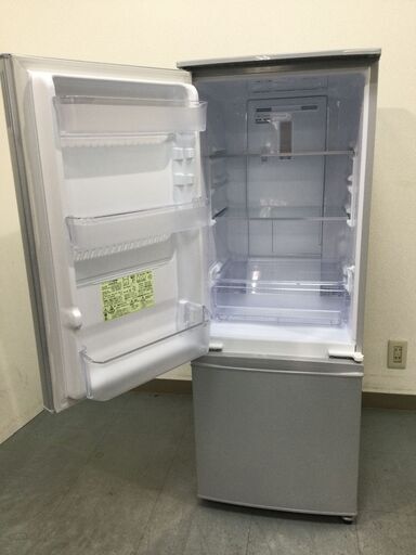（2/13受渡済）JT5859【SHARP/シャープ 2ドア冷蔵庫】美品 2018年製 SJ-D17D-S 167L 家電 キッチン 冷蔵冷凍庫