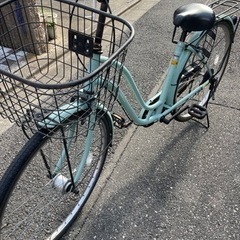 自転車　ミントグリーン