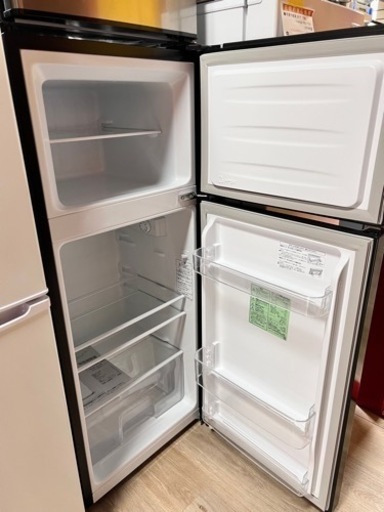 【2022年製】ハイセンス Hisense 2ドア 120L 冷凍冷蔵庫 ブラック