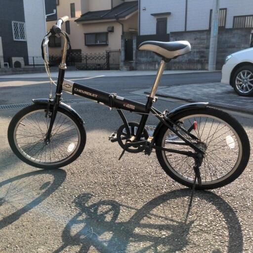 折り畳み自転車　CHEVROLET/シボレー　20インチ black　変速なし　狭山市引取限定