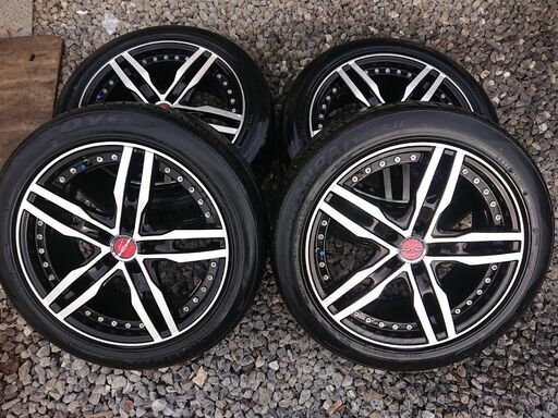 ★SHALLEN（シャレン）アルミホイールタイヤ付き、18×８J　114,3×5H★