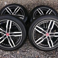 ☆SHALLEN（シャレン）アルミホイールタイヤ付き、18×8J 114,3×5H☆