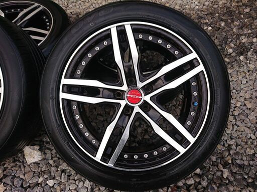 ★SHALLEN（シャレン）アルミホイールタイヤ付き、18×８J　114,3×5H★
