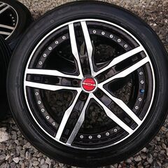 ☆SHALLEN（シャレン）アルミホイールタイヤ付き、18×8J 114,3×5H☆