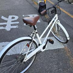 (JR栗橋駅付近に住んでいる方限定）26インチ自転車(白)差し上げます