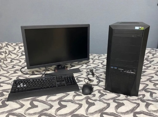 ゲーミングPC GTX1050 core i7 モニターキーボードマウス付き