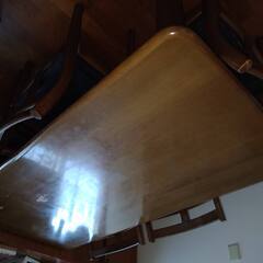 [差し上げます]日進木工REGARONEのダイニングテーブルと椅...