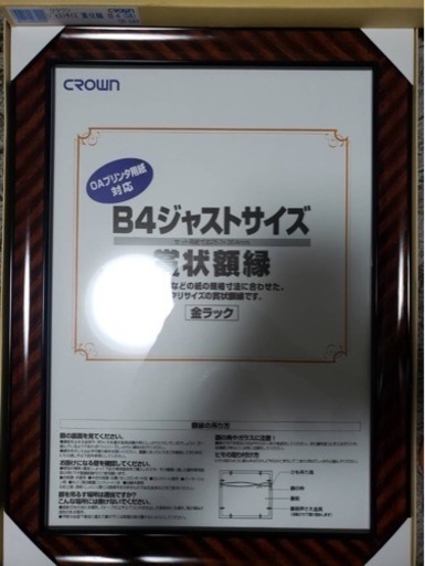 額縁 クラウン ［CR-GA9］ ジャストサイズ額縁 Ｂ４