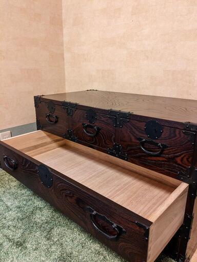 鍵付き 和ダンス 5段（1/6,7,8引取歓迎！）