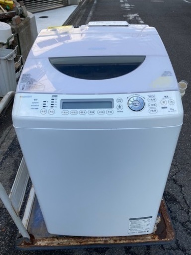 受渡済　TOSHIBA 9kg 全自動洗濯乾燥機AW-90SVM(W)