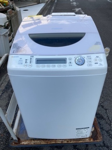 受渡済　TOSHIBA 9kg 全自動洗濯乾燥機AW-90SVM(W) 7410円