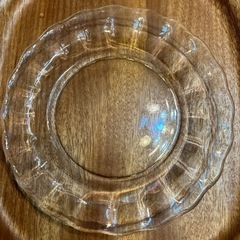 ぽってりガラスのお皿　22.5cm