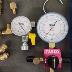 TASCO　ボールバルブ式シングルゲージマニホールド　TA141G/TA142BP　セット　中古　リサイクルショップ宮崎屋佐土原店23.1.28ｋ TASCO ボールバルブ式シングルゲージマニホールド TA141G/TA142BP