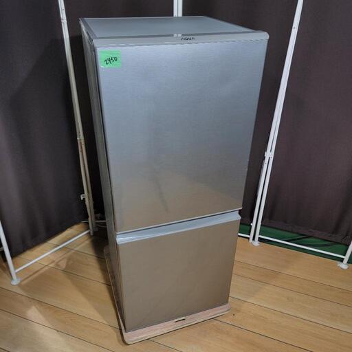 ‍♂️h1218売約済み❌2450‼️設置まで無料‼️スタイリッシュシルバー✨AQUA 126L 2ドア 冷蔵庫