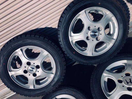 冬タイヤ 155/65R13 軽自動車アルミホイール付スタッドレス バリ山4本組