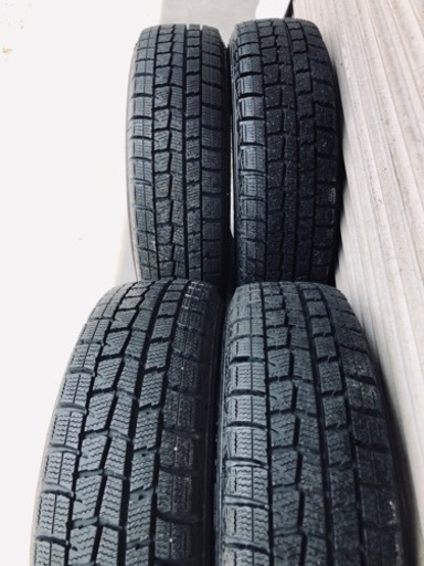 冬タイヤ 155/65R13 軽自車用本田キャップ付きアルミ＋