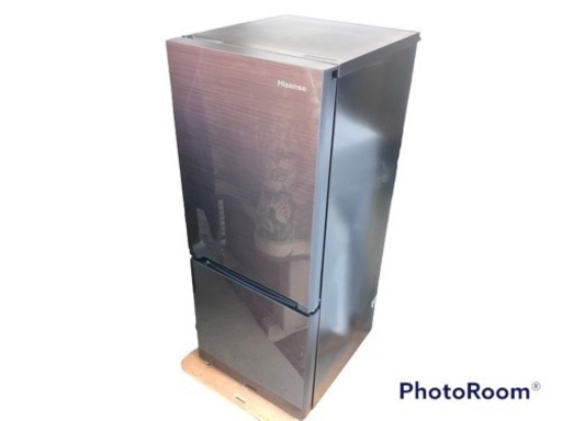 【美品格安❗️】2019年製　Hisense ハイセンス ノンフロン冷凍冷蔵庫　HR-G1501EM 154L ミラー　取説付き　　2ドア　単身　広島市　庄原市