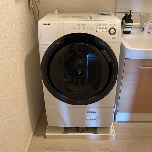 【お取引中】SHARP プラズマクラスター洗濯乾燥機  ES-S60-WL