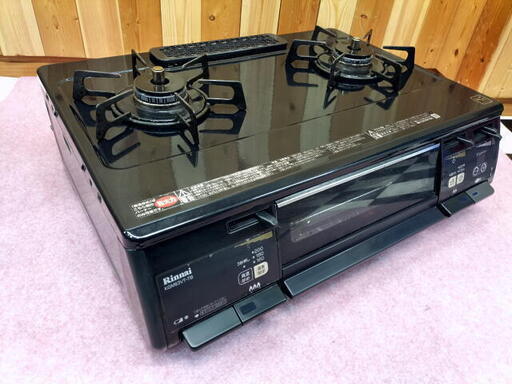 Rinnai リンナイ　ガステーブル　ガスコンロ　LPガス用　RT63WHT-L　左強火　2口コンロ　水なし両面焼きグリル