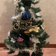 クリスマスツリー 120cm 飾り付き 