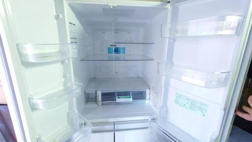 HITACHI 日立 冷凍冷蔵庫 475L 真空チルド フレンチドア 観音開き 6ドア 節電モード トリプルパワー脱臭 自動製氷 R-FR48M4